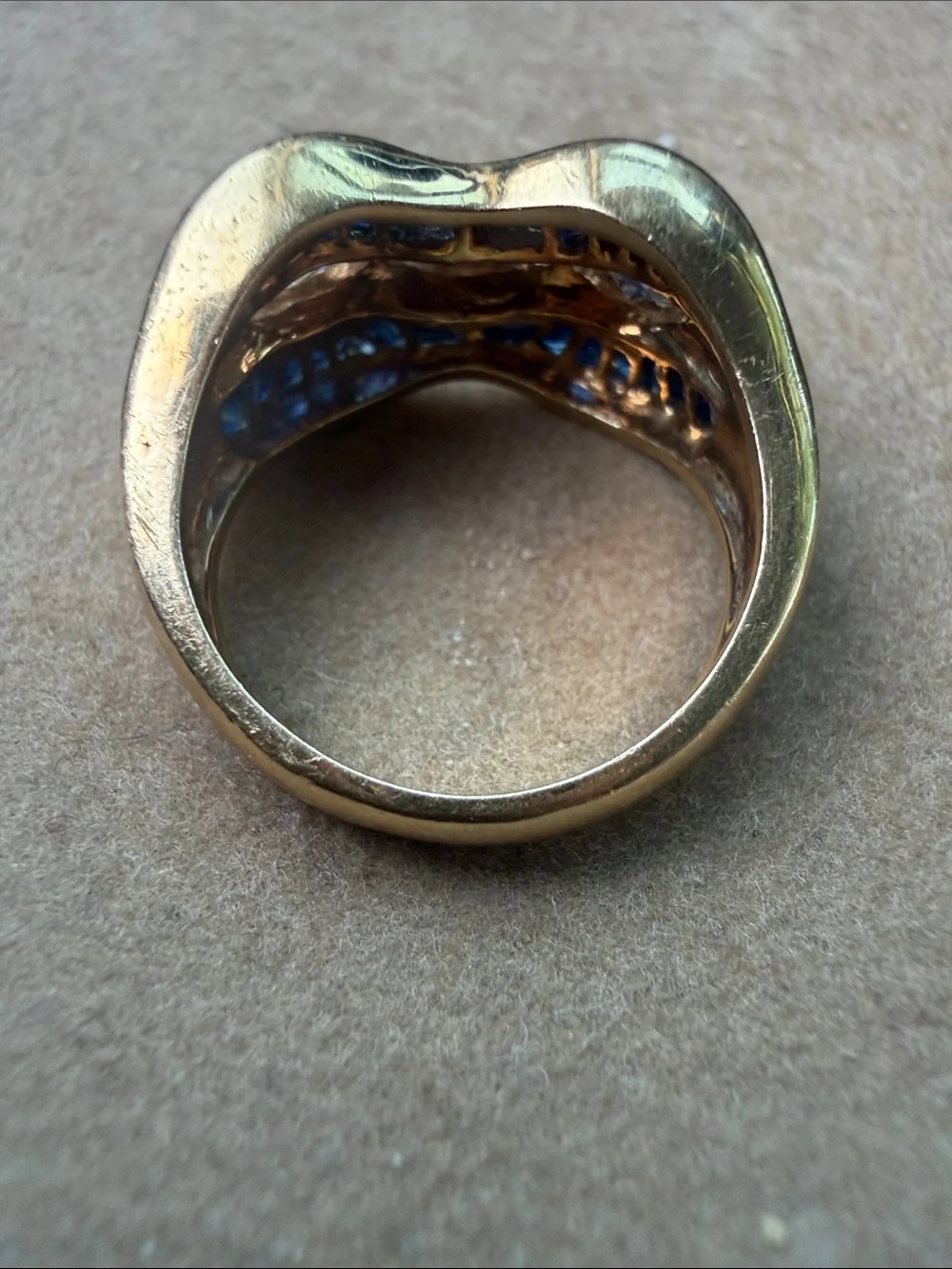Levian 18kt Gold Sapphire and Diamond Ring - Blue